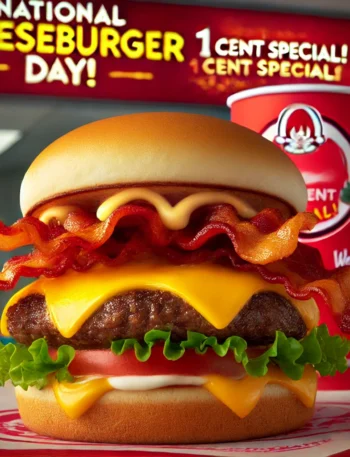 jr bacon cheeseburgers 1 cent