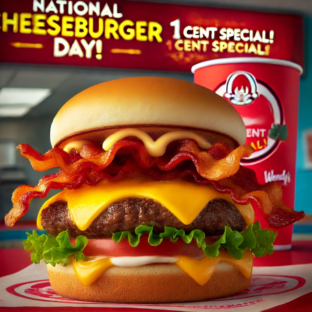 jr bacon cheeseburgers 1 cent